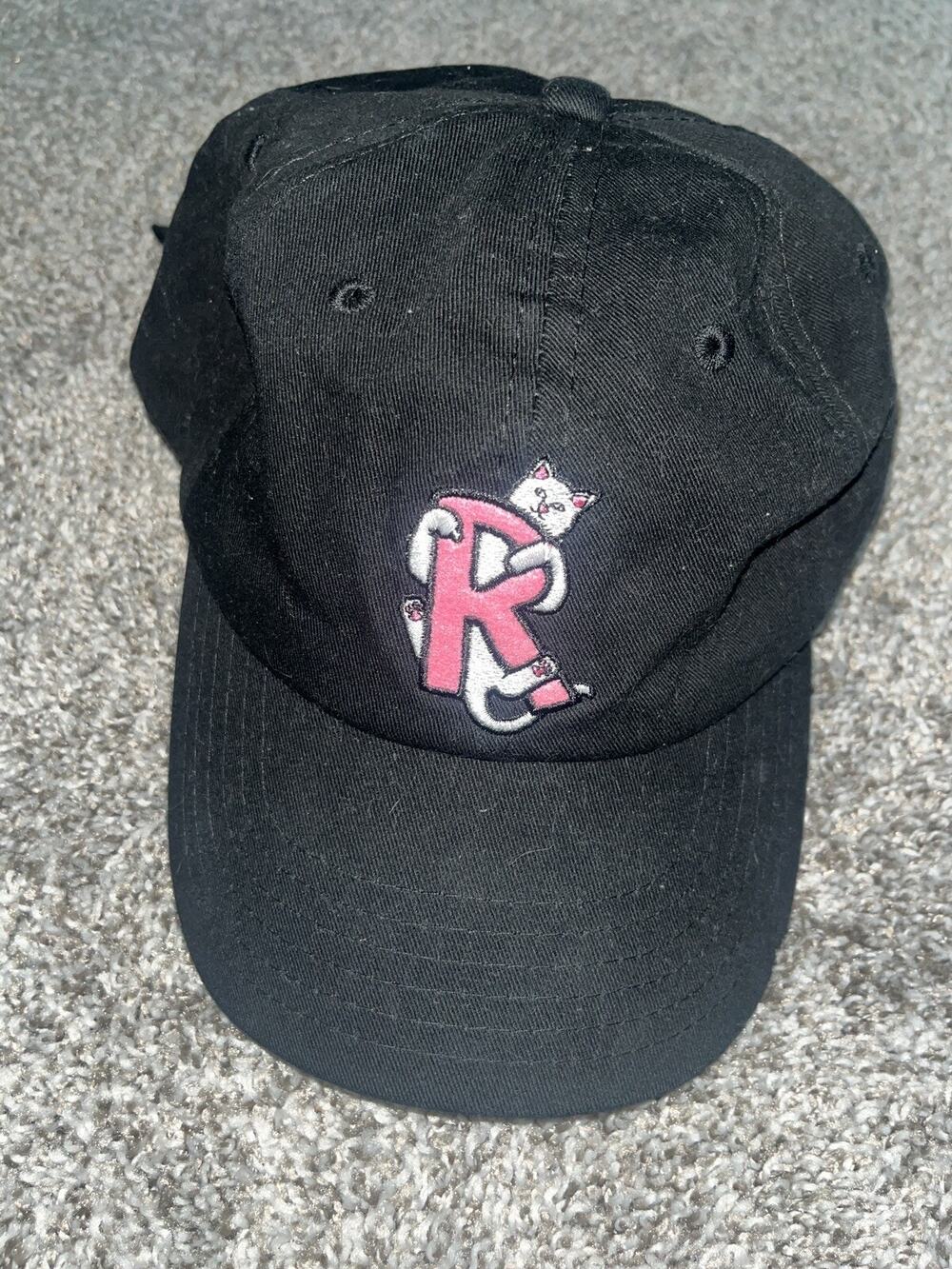 Rip N Dip Ripndip Cat Logo R Initial Baseball Cap Hat Adj. Mens Size Cotton